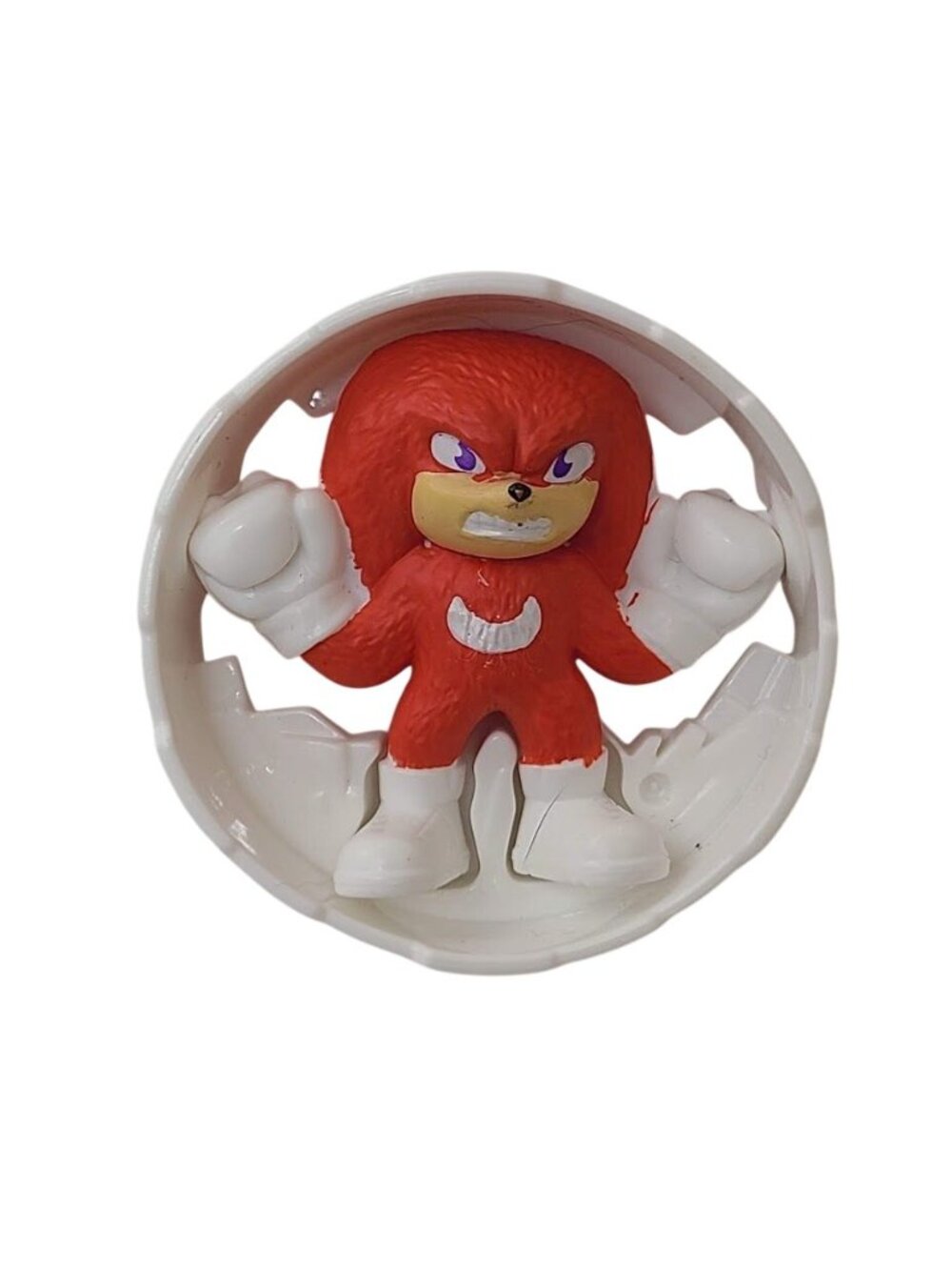 2024 McDonalds Sonic The Hedgehog 3 Knuckles White Roller Happy Meal Toy